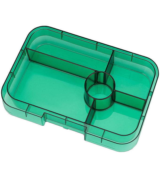 Yumbox Indsatsbakke M. 5 Rum Tapas Clear Green