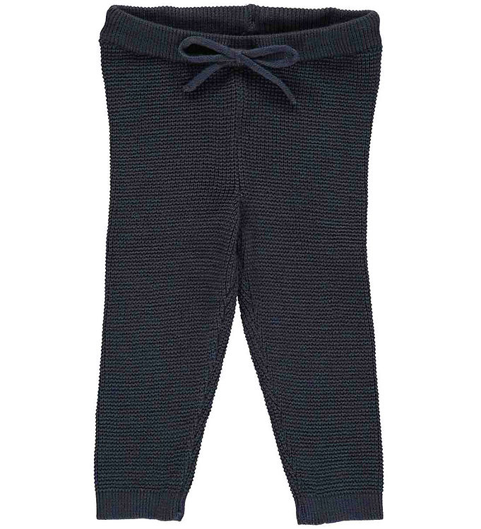 7: Knit bukser - Night blue - 68