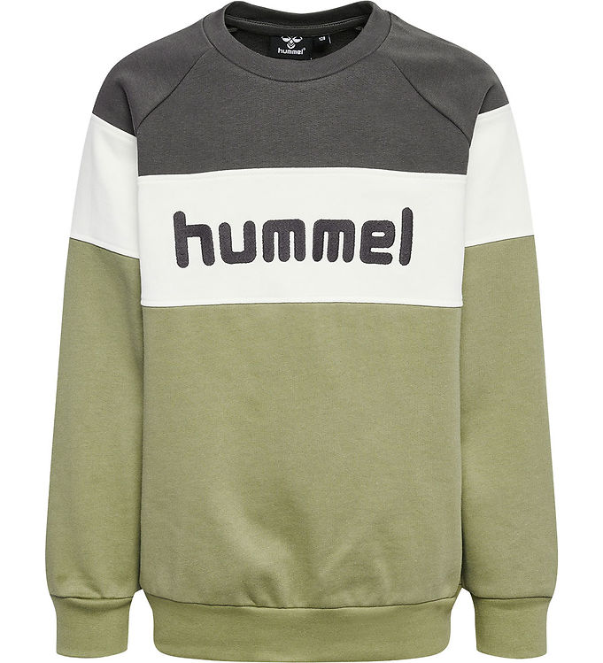 14: Hummel Sweatshirt - hmlClaes - Oil Green