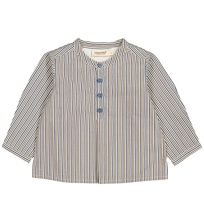 11: MarMar Skjorte - Cotton Poplin - Totoro - Ocean Stripes