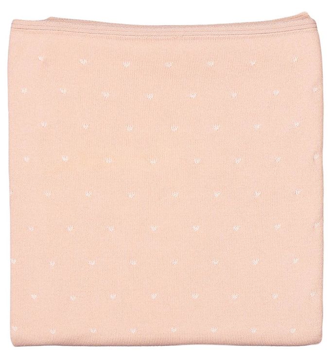 #2 - MarMar Tæppe - Modal Mix - Alia - Cream Taupe Hearts