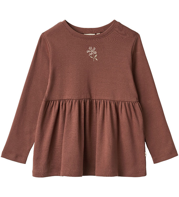 Wheat Plum Rose Bluse Marcia Embroidery