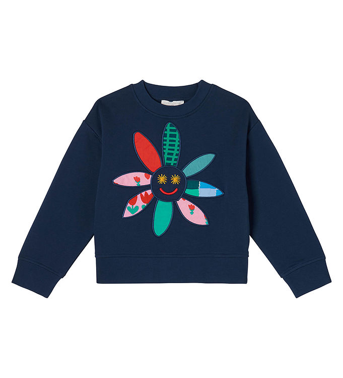 #3 - Stella McCartney Kids Sweatshirt - Navy m. Blomst