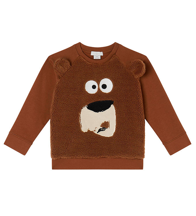 Stella McCartney Kids Sweatshirt - Brun m. Bjørn/Fleece