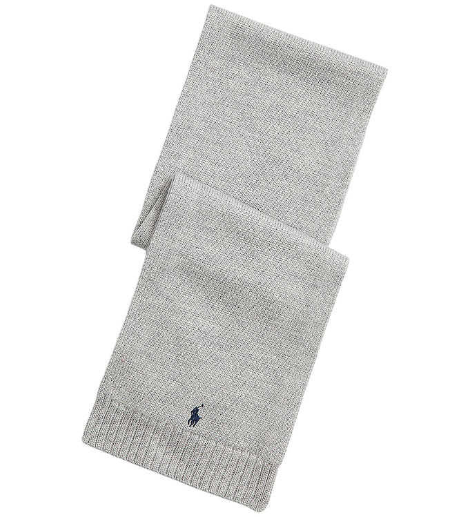 #2 - Polo Ralph Lauren Halstørklæde - Uld - Gråmeleret