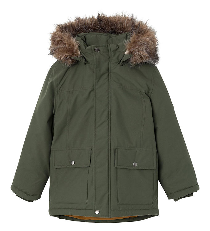 Name It Vinterjakke - NkmMarlin Parka - Climbing Ivy