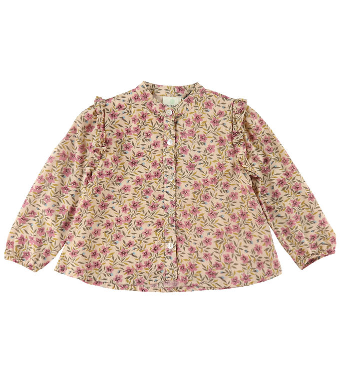 9: En Fant Skjortebluse - Flower Woven - Rose Dust