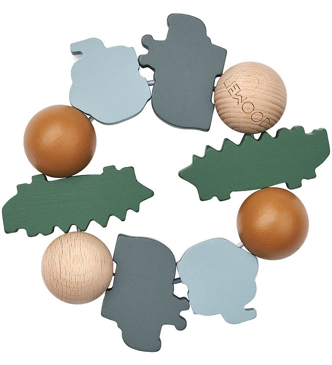 5: Liewood Rangle - Legend Rattle - Garden Green Multi Mix