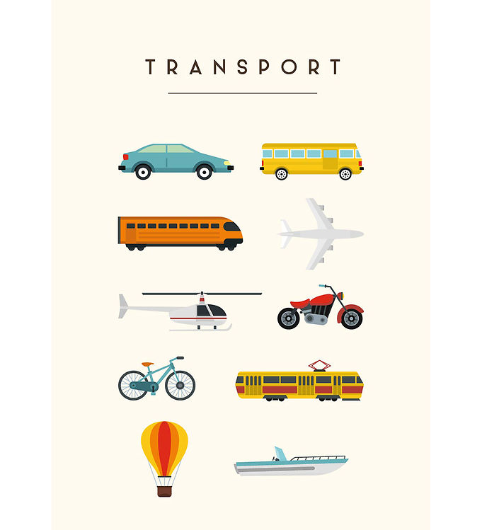 Citatplakat Plakat - Børneplakat - Transport - A3
