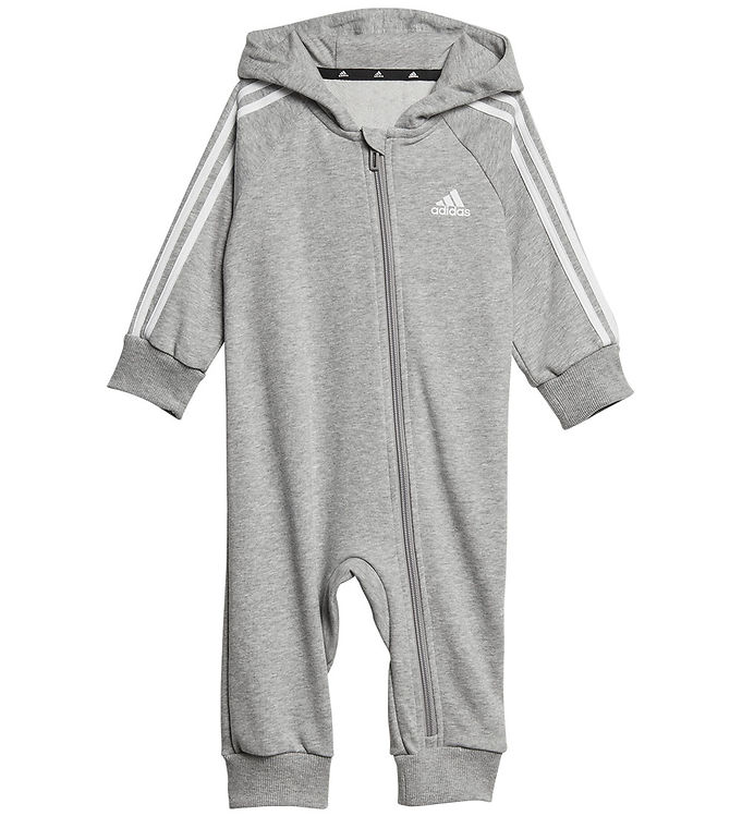 adidas Performance Heldragt - I 3S FT ONESIE - Grå/Hvid