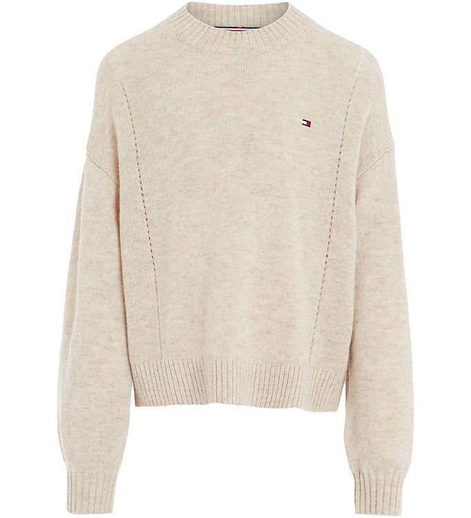 14: Tommy Hilfiger Essential Soft Uld Striktrøje Merino Melange