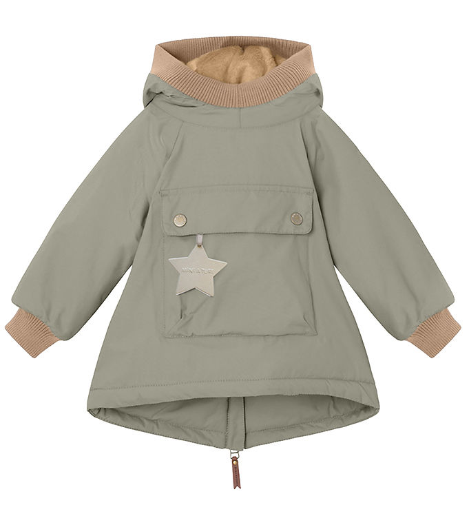 Mini A Ture Vinterjakke - Baby Wen Anorak - Vert