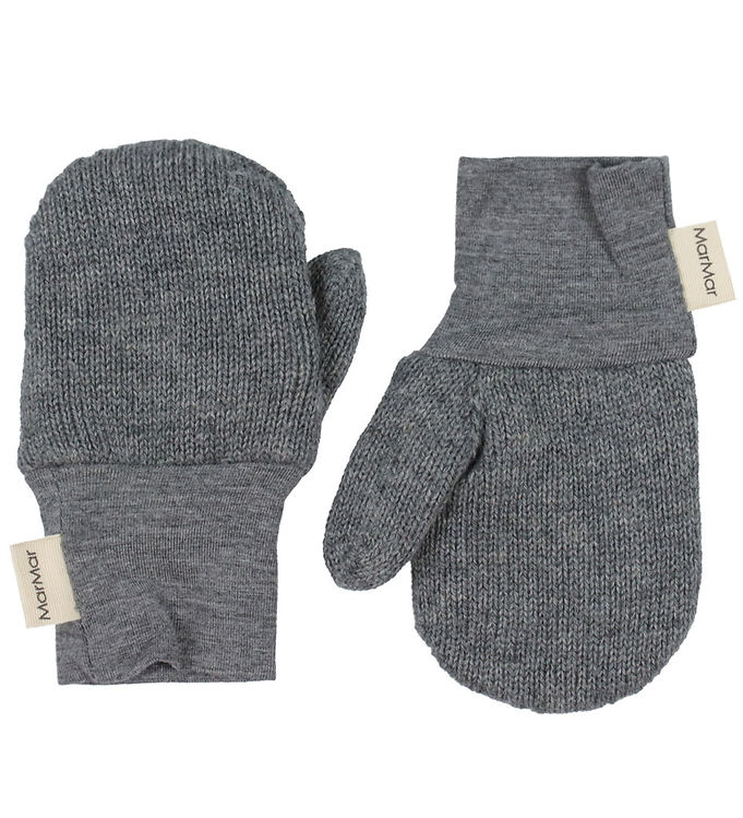 MarMar Luffer – Strik – Uld/Bomuld – Alvilda – Grey Melange
