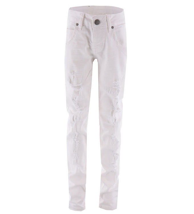 Hound Jeans Pipe Ripped Hvid Denim