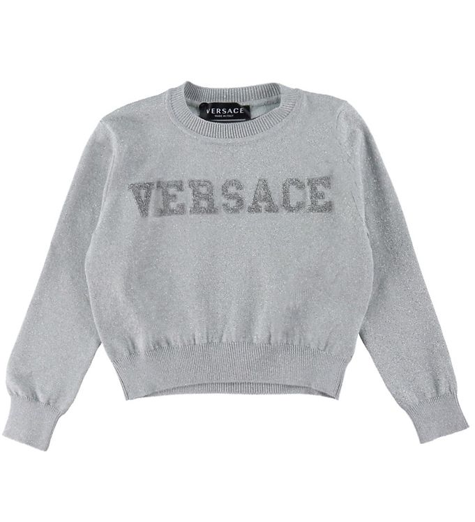 Versace Bluse - Strik - Sølv