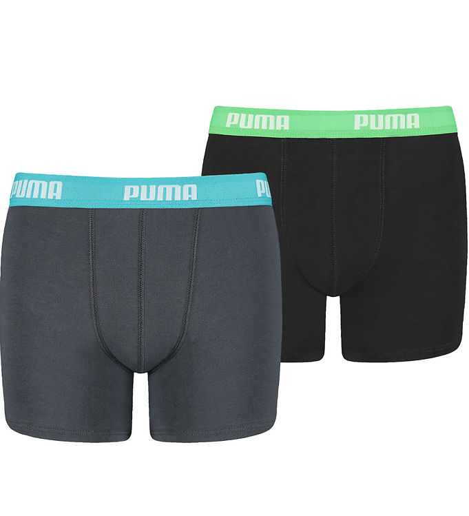 Puma Boxershorts - 2-pak Blå/Grøn male