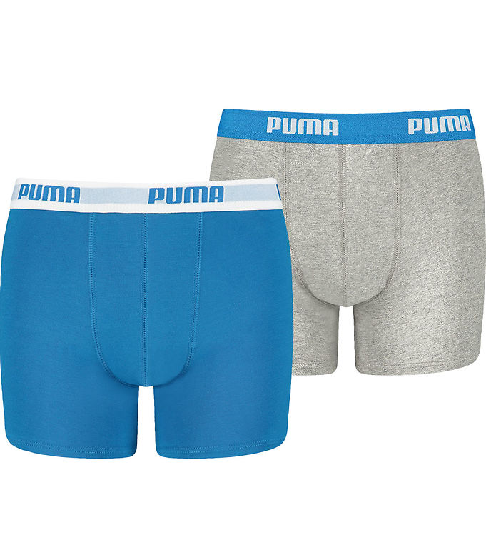 Puma Boxershorts - 2-pak Blå/Grå male