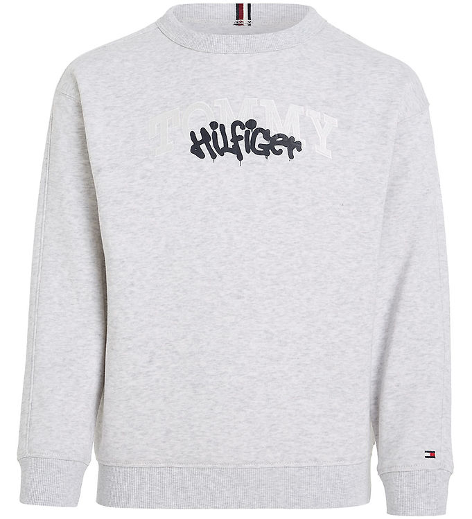 #2 - Tommy Hilfiger Sweatshirt - Graffiti - Grey Heather