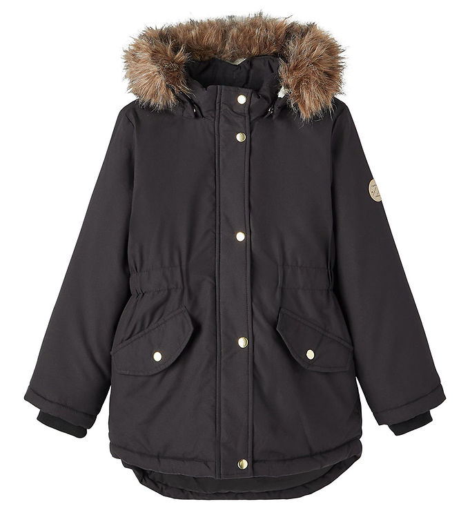 4: Name It Vinterjakke - NkfMarlin Parka - Sort