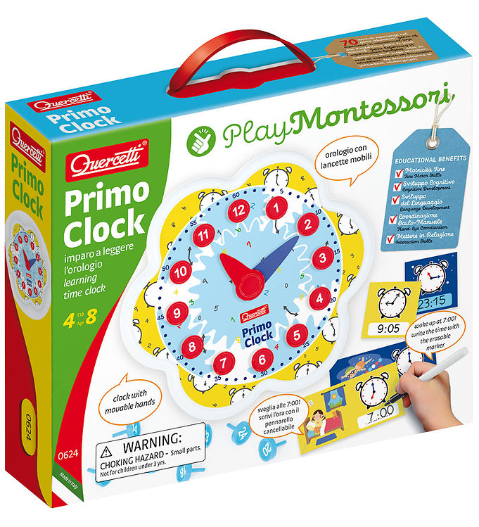 Quercetti Legetøjsur - Lær Klokken Play Montessori 0624 unisex