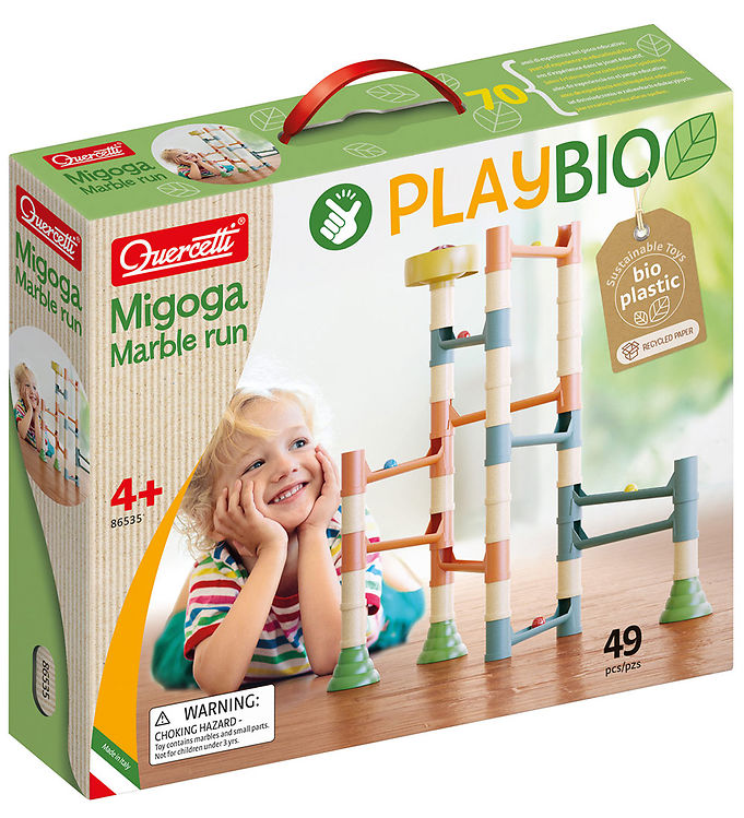 Quercetti Kuglebane – Migoga Marble Run Playbio – 49 Dele – 8653