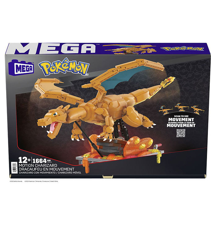 MEGA Bloks Pokemon - Motion Charizard 1664 Dele unisex