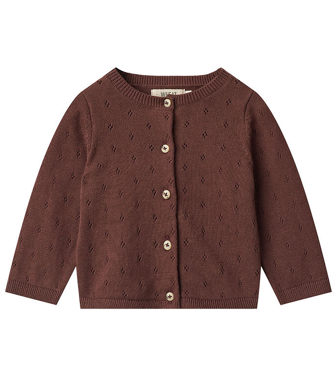 Wheat Cardigan - Strik - Maia - Aubergine