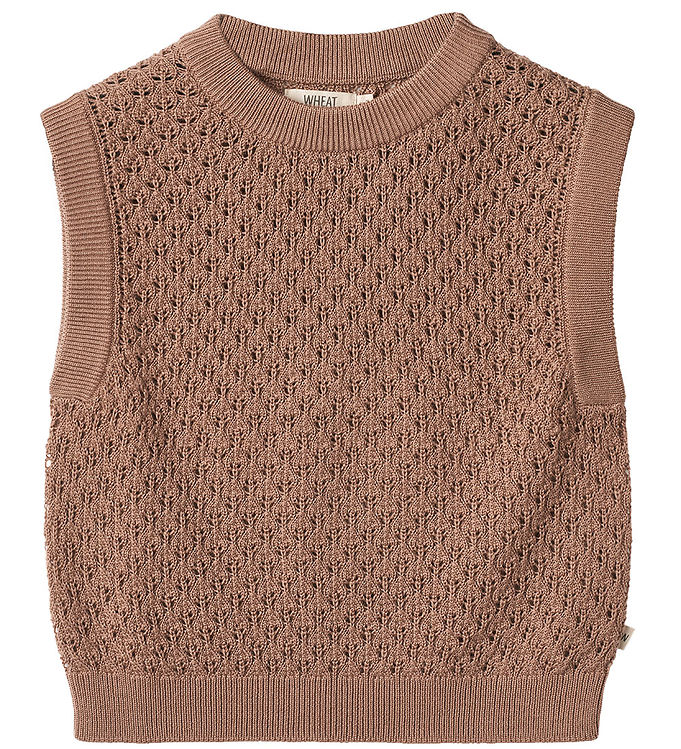 Wheat Vest - Strik - Saga - Berry Dust