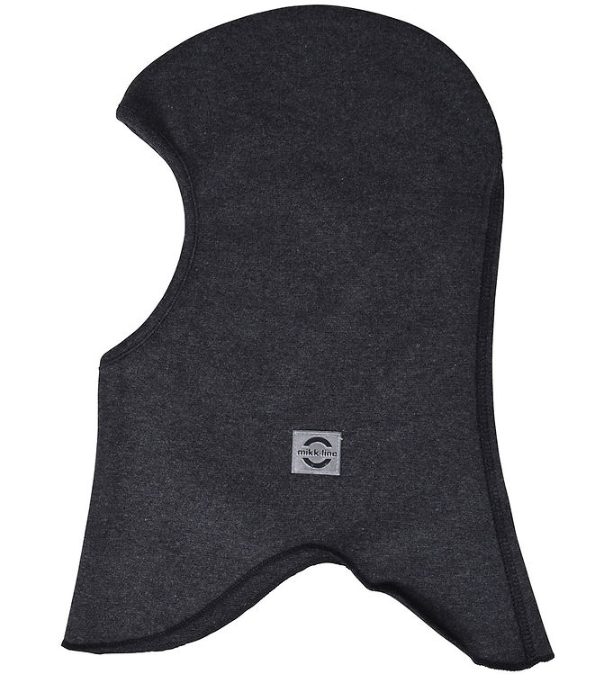 Mikk-Line Elefanthue - Strik - 2-lags - Dark Grey Melange m. Gli