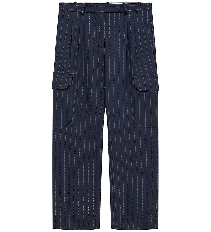 Designers Remix Bukser Cargo Zoe Navy/white Pinstripe