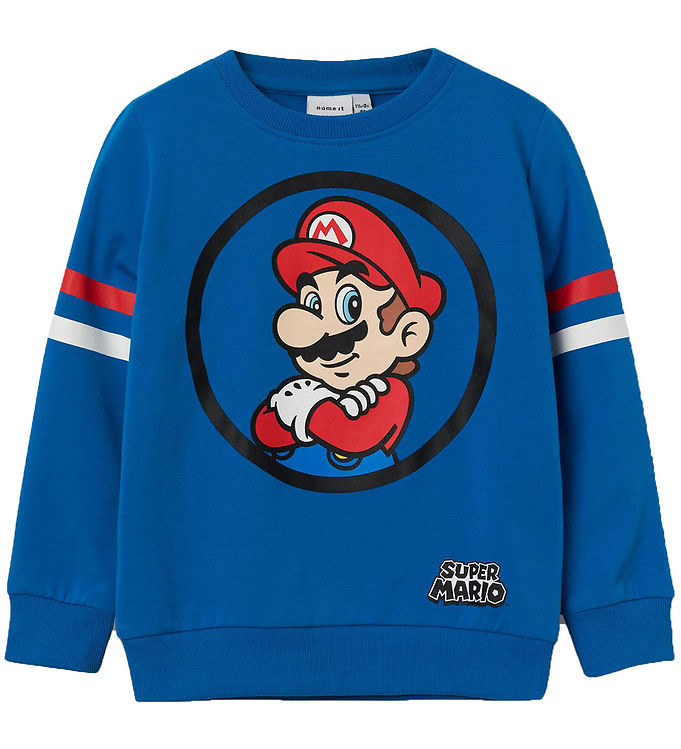 12: Name It Sweatshirt - NmmAlstair Mario - Imperial Blue