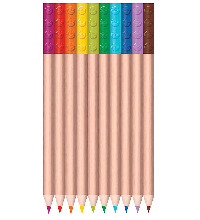 LEGOÂ® Stationery Farveblyanter - 12-pak - Multifarvet