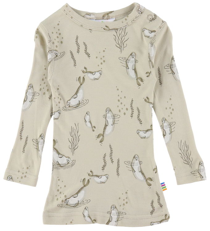 Joha Bluse Bambus Beige Aop
