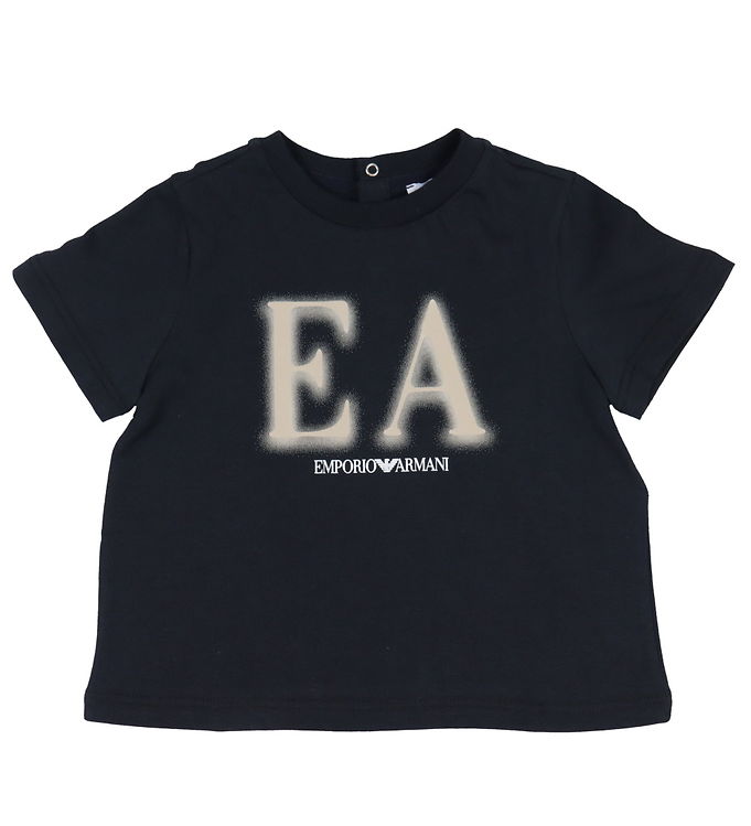 Emporio Armani T Shirt Navy/beige M. Print