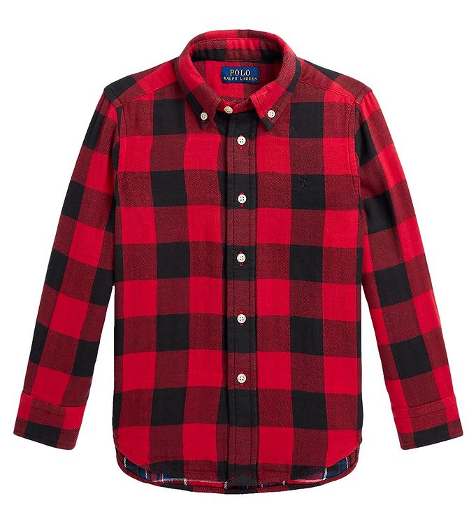 6: Polo Ralph Lauren Skjorte - Rød/Sortternet