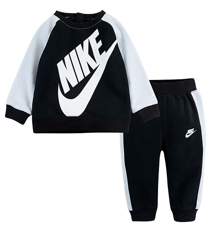 Nike Sweatsæt - Sort/Hvid male