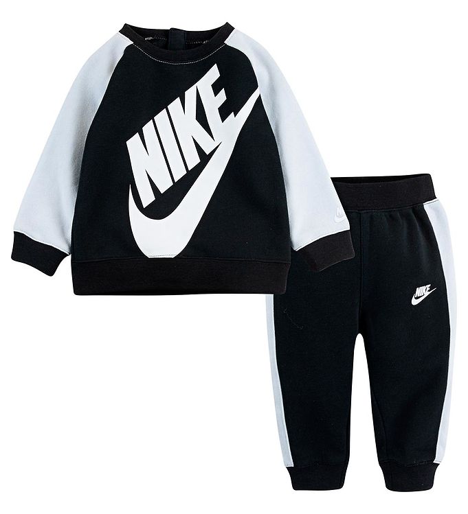 Nike Sweatsæt - Sort/Hvid