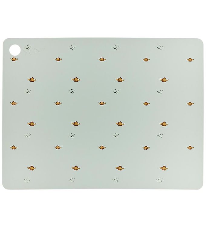 OYOY Dækkeserviet Billy Dino Pale Green