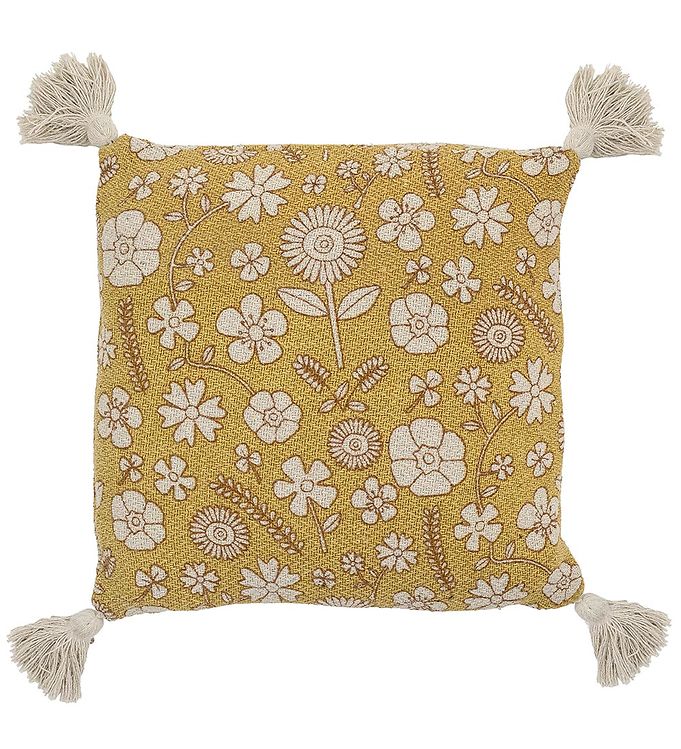10: Bloomingville Pude - 40x40 cm - Camille - Gul