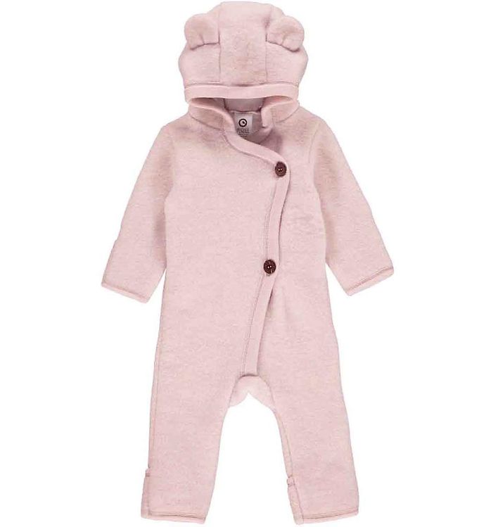 9: Woolly fleece dragt - Spa rose - 56/62