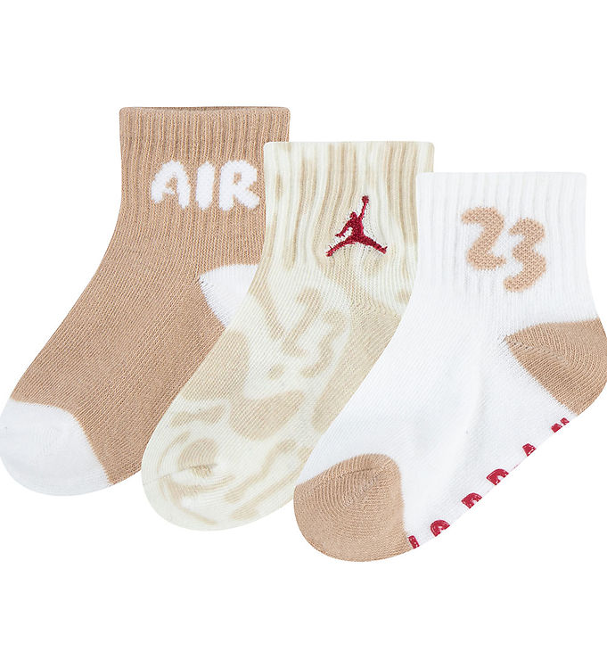 Image of Jordan Anklestrømper - 3-pak - Non-Slip - Hvid/Beige (323127-4726177)