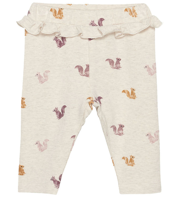 Image of Minymo Bukser - Beige Melange m. Egern (323406-4731490)