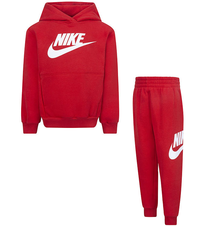 7: Nike Sweatsæt - University Red m. Hvid