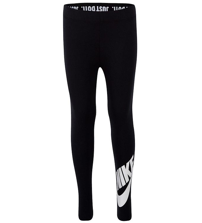 Nike Leggings - Just do It Sort m. Hvid female