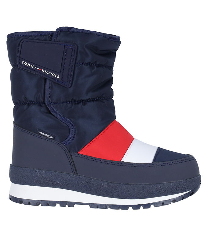 Tommy Hilfiger Vinterstøvler - Navy m. Rød/Hvid