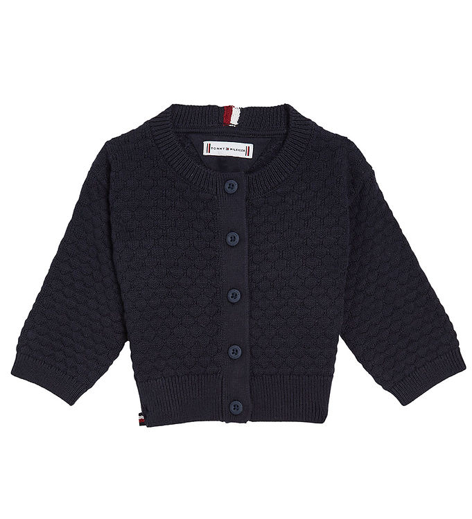 Tommy Hilfiger Cardigan - Strik - Desert Sky m. Mønster