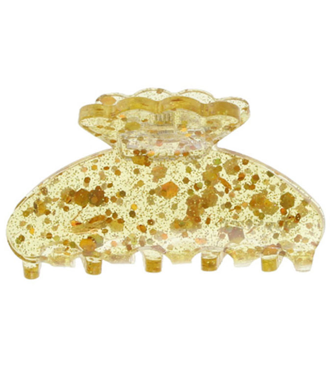 Bows By Stær Hårklemme - Lulu - 5x3 cm - Confetti Guld