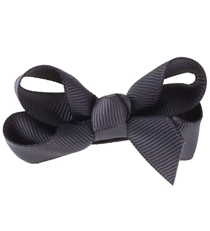 Bows By Stær Hårsløjfe - Klassisk - 6 cm - Antrasit