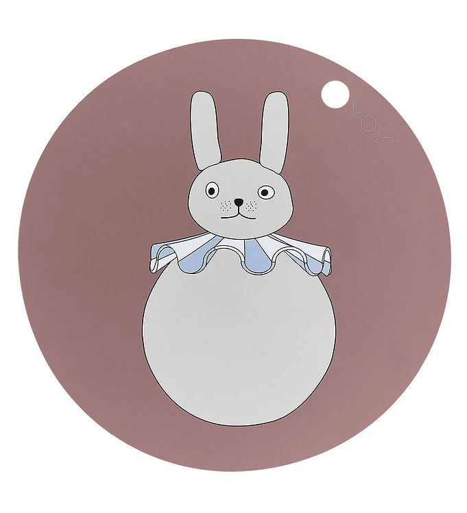 Image of OYOY Dækkeserviet - Rabbit Pompom - Clay (324388-4742736)