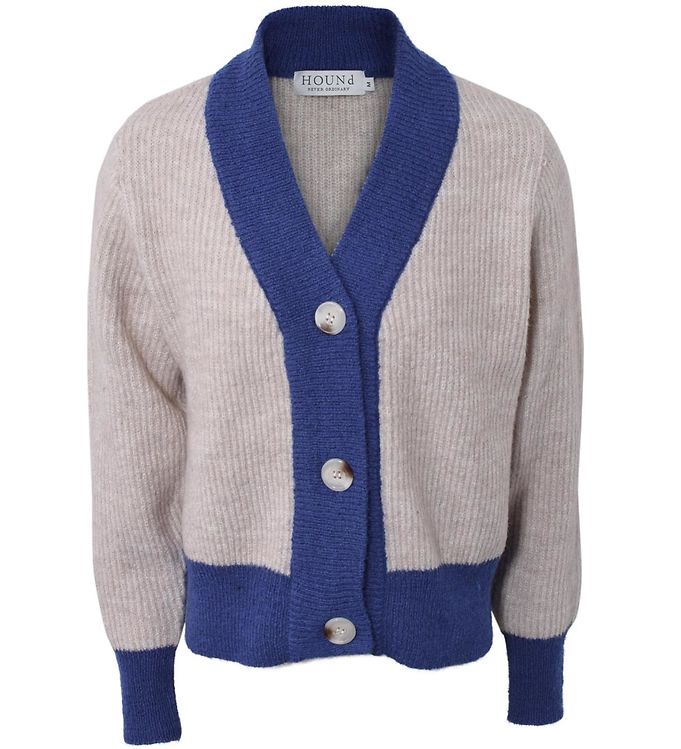 5: Hound Cardigan - Strik - Rib - Cobalt Blue